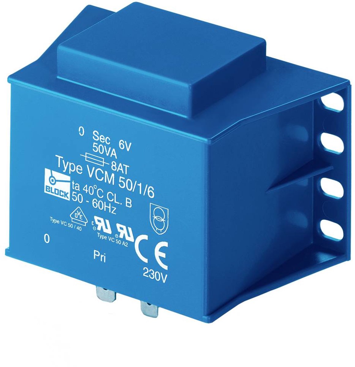 BLOCK VCM 36/1/18 Printtransformator 1 x 230 V 1 x 18 V/AC 36 VA 2 A