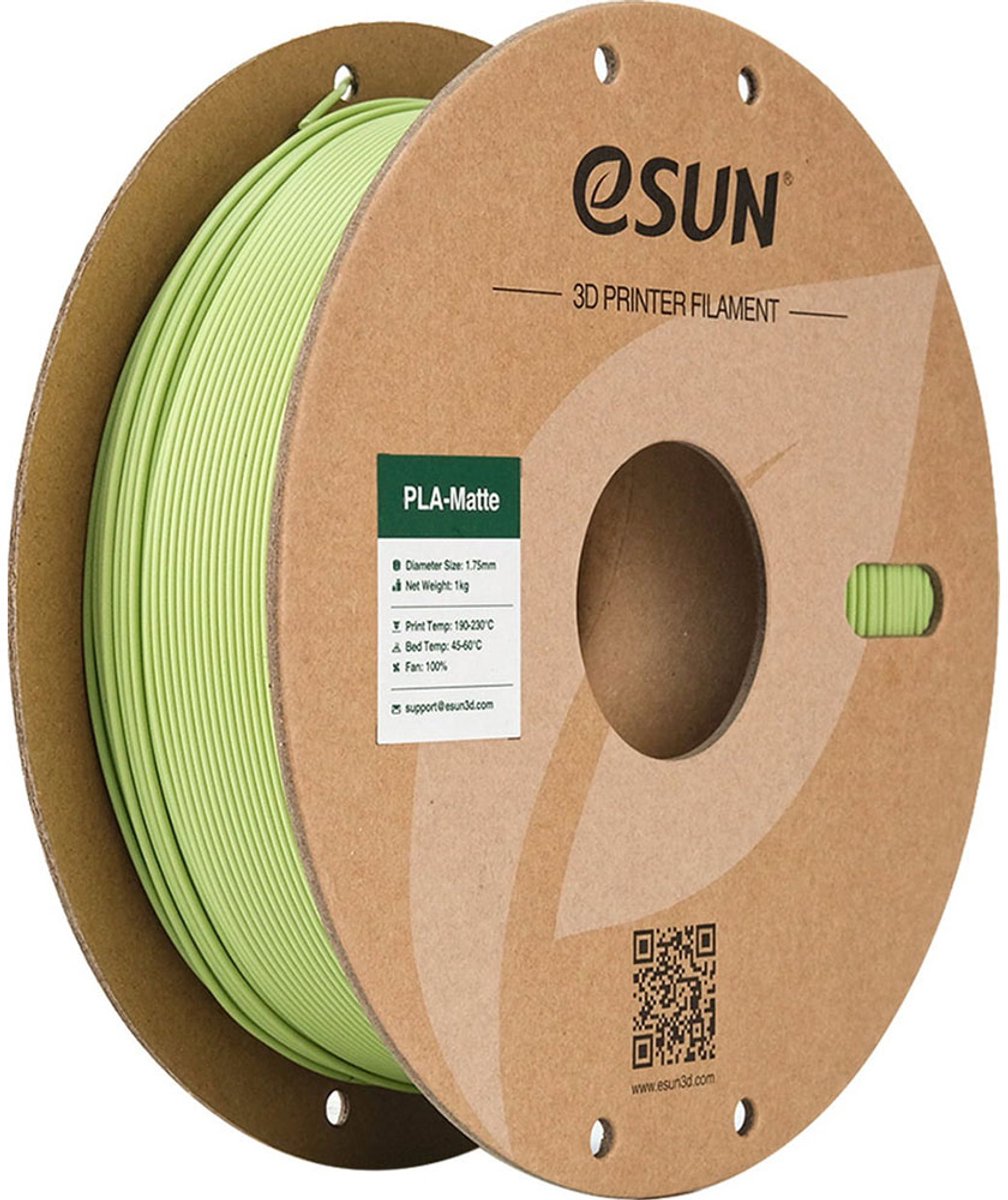 eSun PLA-Matte Matcha groen / Matcha green 1 kg - 1.75mm - 3D printer filament