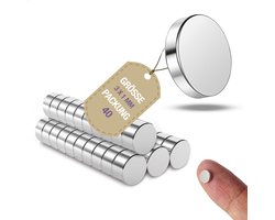 Magnetenspecialist - Schijfmagneet Rond 3 x 1 mm - Neodymium Magneten voor Hobby & Industrie - Set van 40