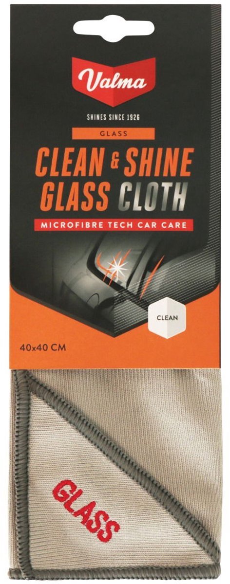 Valma Clean & Shine Glass Cloth - Streeploos - Krasvrij - Herbruikbaar & multifunctioneel - Afmeting 40x40cm