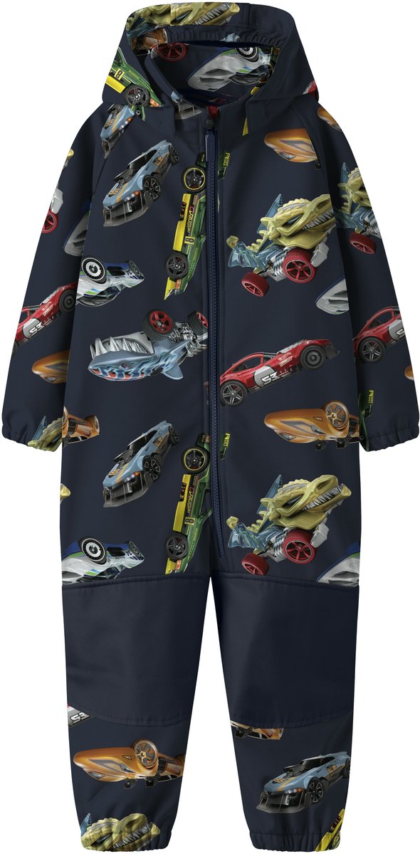 NAME IT NMMALFA08 HOTWHEELS SOFTESHELL SUIT MAT Jongens Ski jassen Marineblauw
