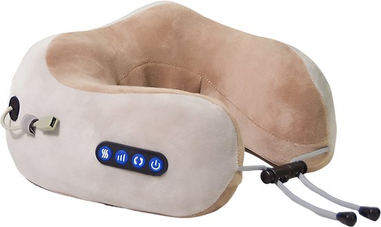 longziming Nek Kussen Massage - Roze - Rollende Bal- 3 Modi- - longziming - €30,40