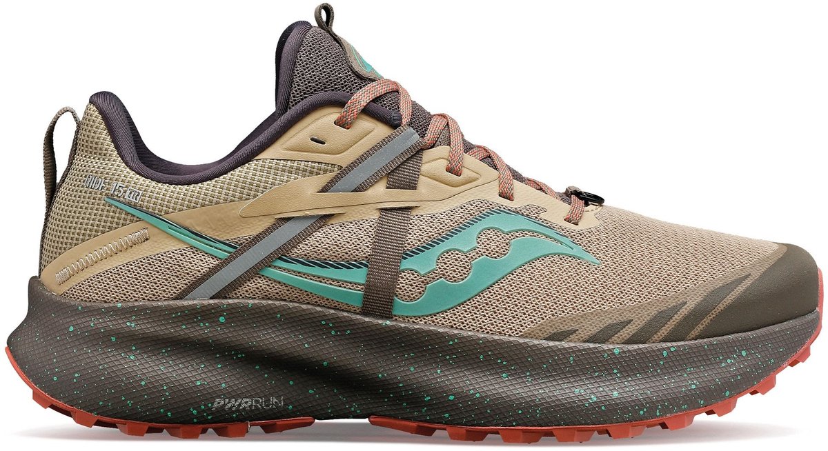 Saucony Ride 15 Trailrunning schoenen Dames Groen