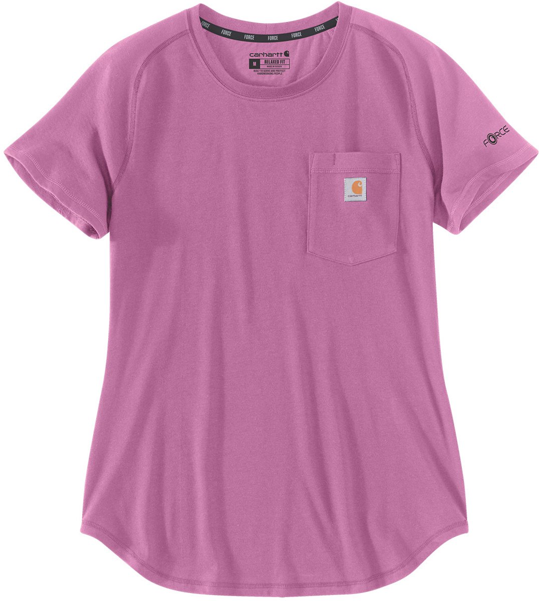 Carhartt Damen Midweight S/S Pocket T-Shirt Thistle-S Paars