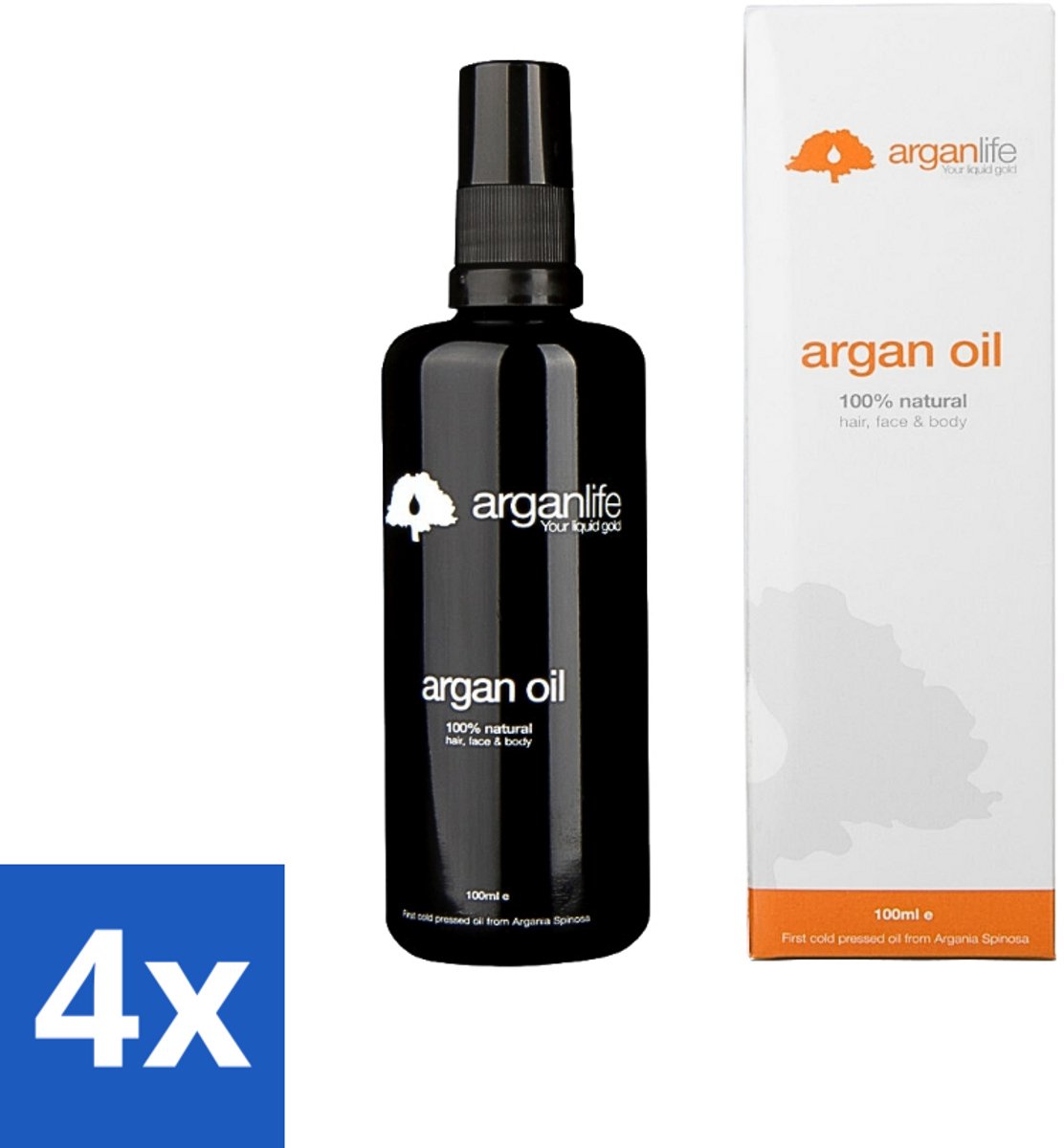 4 x Arganlife - Arganolie - Leave-In Conditioner - Hydrateert & Verzorgt - 100 ml - Arganolie - Haarvoeding - Leave-in Conditioner - Haarherstel - Haarverzorging