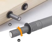 Jiayi Push Open Deurvangsten, 2-pack Kast Magnetische Pushvangsten Grote Kast Push Grendel Open Keuken Lade Sluiter Push Opener voor RV Deurdemper, Grote Push to Open Kastsluiting