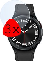 Screenprotector Geschikt voor Samsung Watch 6 Classic 43 mm Screenprotector Tempered Glass Beschermglas - Screenprotector Geschikt voor Samsung Galaxy Watch 6 Classic (43 mm) Screen Protector - 3 Stuks