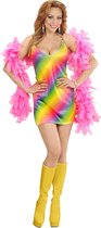 Widmann - Hippie Kostuum - 70s Regenboog Dame - Vrouw - Multicolor - Large - Carnavalskleding - Verkleedkleding