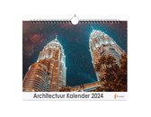 Huurdies - Architectuur Kalender - Jaarkalender 2024 - 35x24 - 300gms
