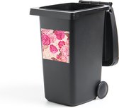 Container sticker Rozen - Bloemen - Patroon - 40x40 cm - Kliko sticker