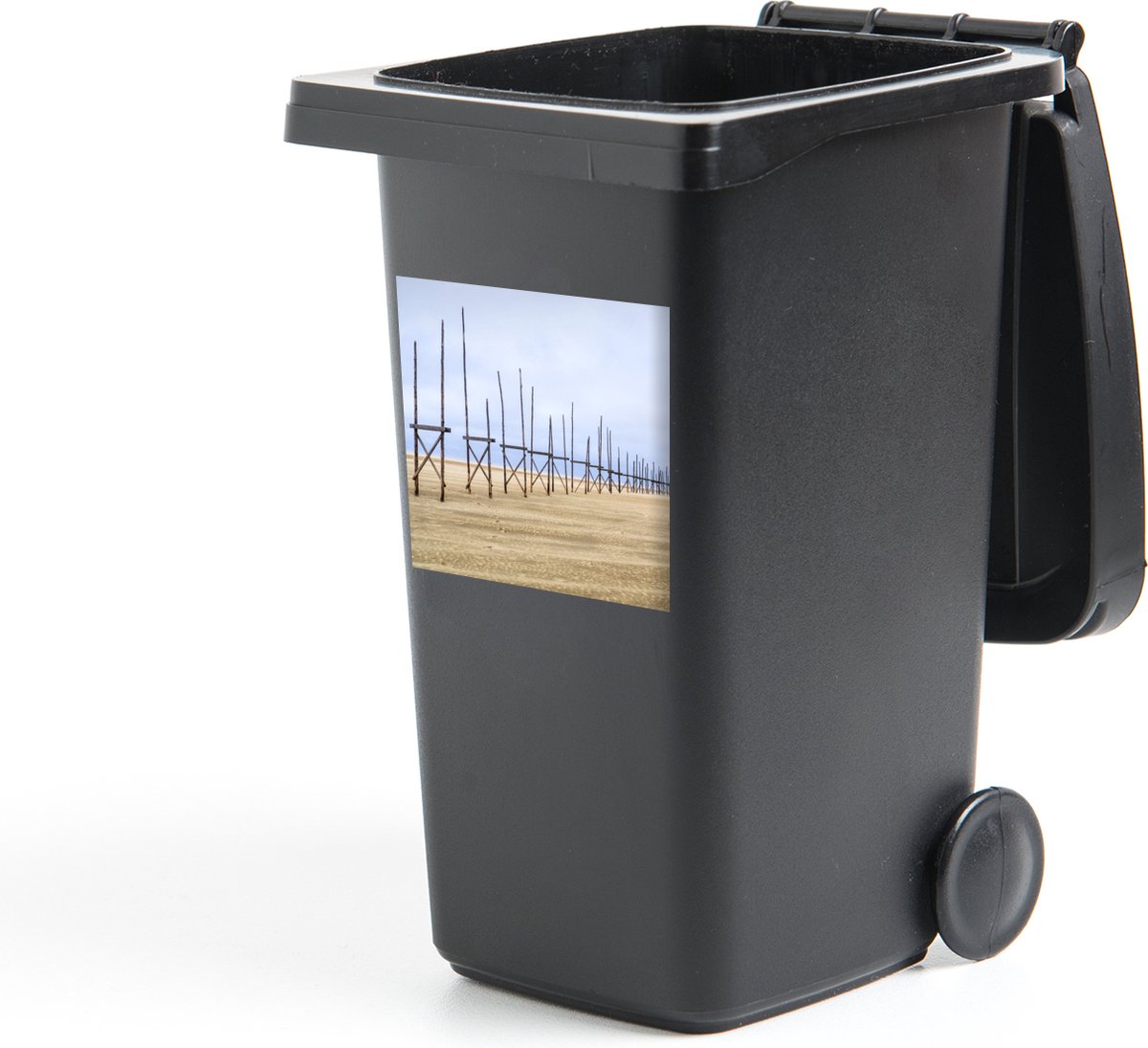 Container sticker Palen op het strand van Vlieland - 40x40 cm - Kliko sticker