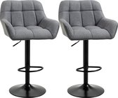 Bol.com HOMCOM Barhocker mit Fußstütze 835-760V01 aanbieding