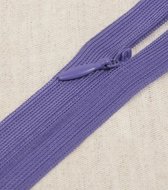 Blinde rits 22cm - violet paars - naadverdekte rits - verstelbaar