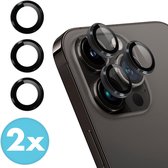 iMoshion 2 Pack Camera lens protector - Protecteur d'écran iPhone 15 Pro / 15 Pro Max - Zwart