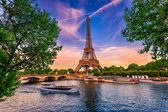 Fotobehang Parijs Eiffeltoren - Vliesbehang - 450 x 300 cm