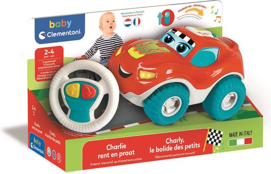 Foto: Baby clementoni charlie de pratende auto educatief speelgoed bestuurbare auto 2 4 jaar