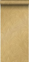 Origin Wallcoverings behang palmbladeren okergeel - 347807 - 53 cm x 10,05 m