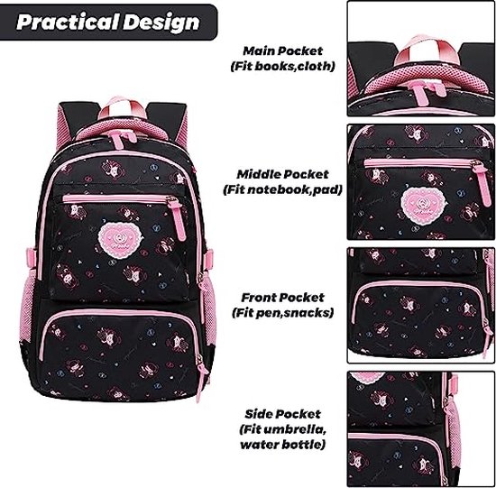 Leuke kawaii rugzak bloemen rugzak for school esthetische