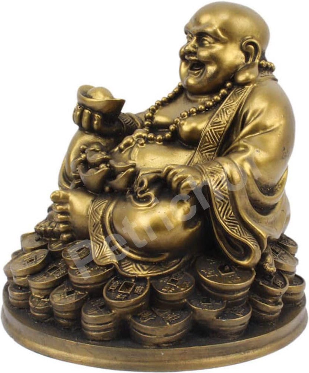 Bouddha Bode Figurine Statuette Amulette laiton Porte Bonheur