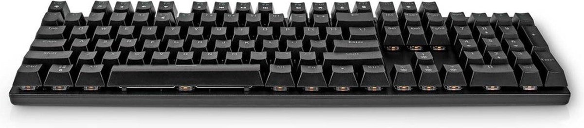 Nedis Bedraad Gaming Toetsenbord - USB Type-A - Mechanische Toetsen - LED - QWERTY - US Internationaal - USB Gevoed - Lengte stroomkabel: 1.50 m - Gaming