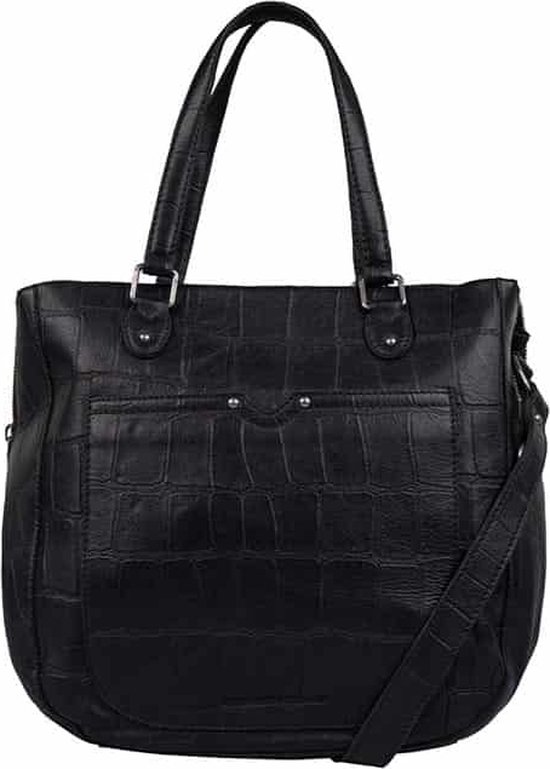 Gelukkig is dat Moreel onderwijs veer Cowboysbag - Big Croco Handbag Midvale Black | bol.com