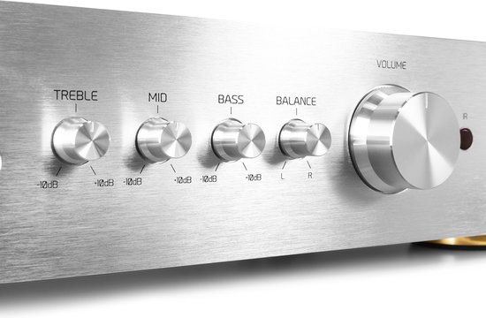 Stereo versterker - Audizio AD420A - 4-kanaals hifi versterker met Bluetooth - Subwoofer aansluiting — afbeelding 4