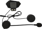 Casque de moto Bluetooth - Mains libres - Casque de scooter - Interphone - Système de communication - Micro-casque - Étanche IP67 - Accessoires moto