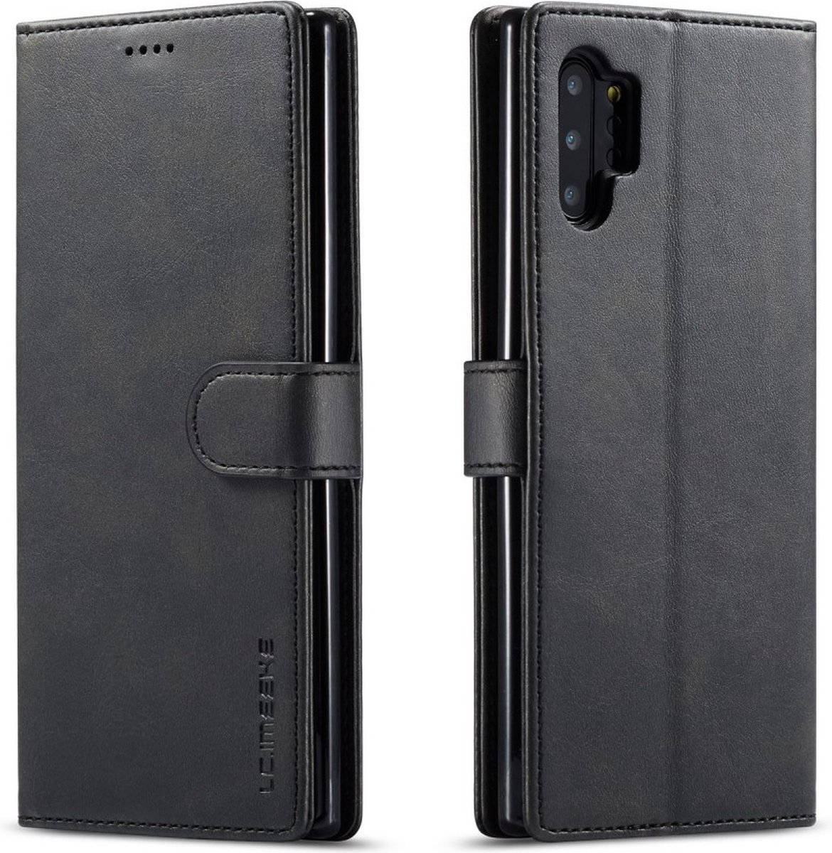 LC.IMEEKE Hoesje - Geschikt voor Samsung Galaxy A32 5G Hoesje - LC.IMEEKE Luxe Book Case - Zwart