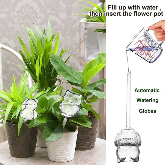 MKNZOME Automatic Watering System, 8 Pieces, Drip Irrigation Bottle, Self Watering, Plant Irrigation Kit for Garden, Patio, Greenhouse, Flowers, Plants