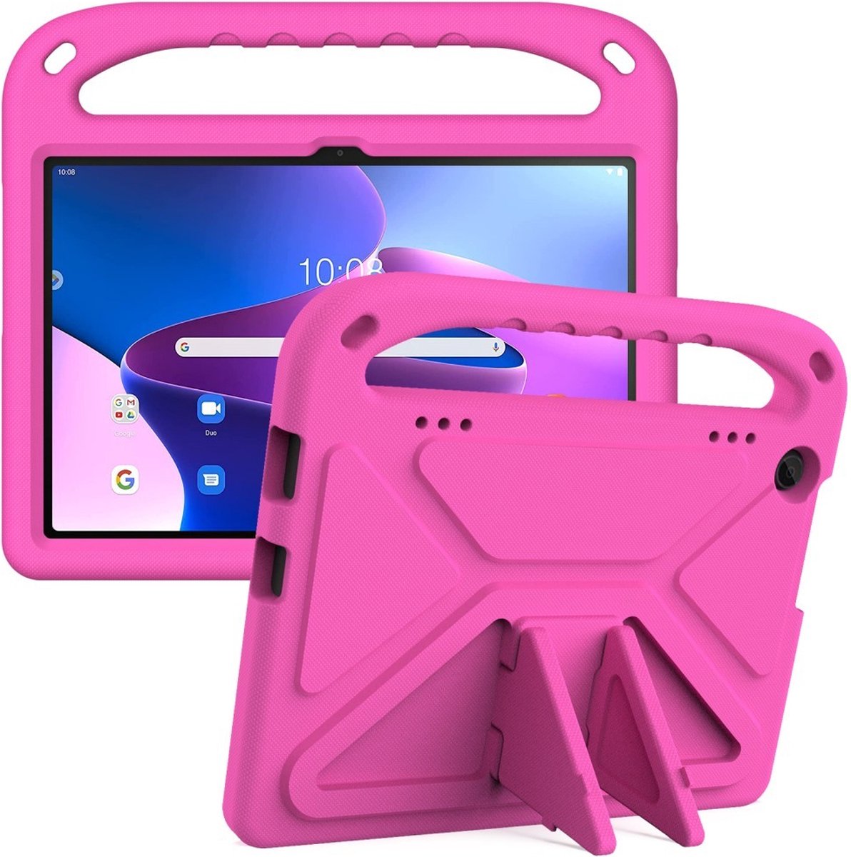 Tablethoes geschikt voor Lenovo Tab M10 Gen 3 Hoesje - ShockProof Kids Case - Roze