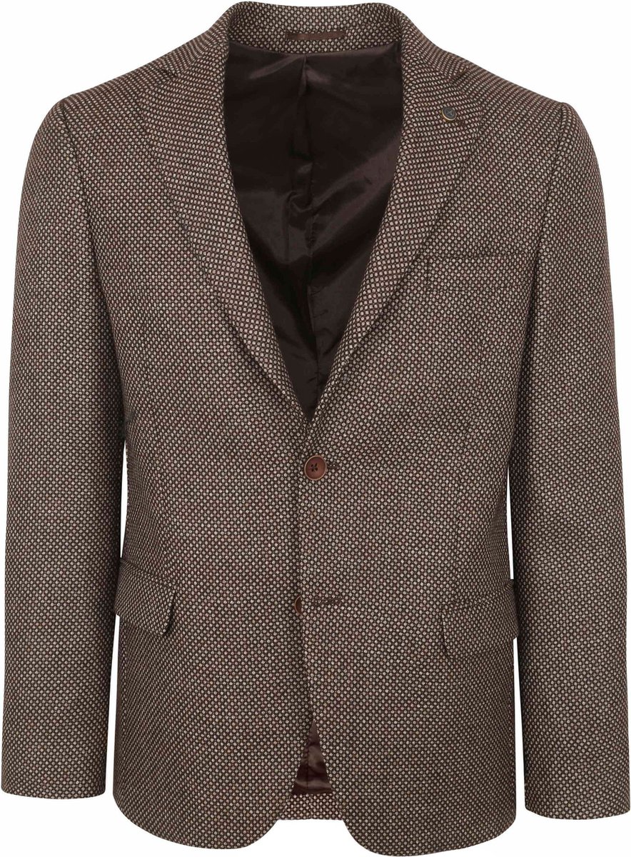 Suitable Colbert Camel Bruin - Maat 50 - Heren blazer