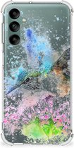 Telefoonhoesje Valbescherming Geschikt voor Samsung Galaxy A24 Telefoonhoesje met doorzichtige rand Vogel