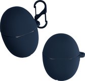 kwmobile hoes geschikt voor Huawei Freebuds 5 - Siliconen cover voor oordopjes in donkerblauw