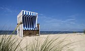 Beach Roofed Beach Chair Sea Photo Wallcovering