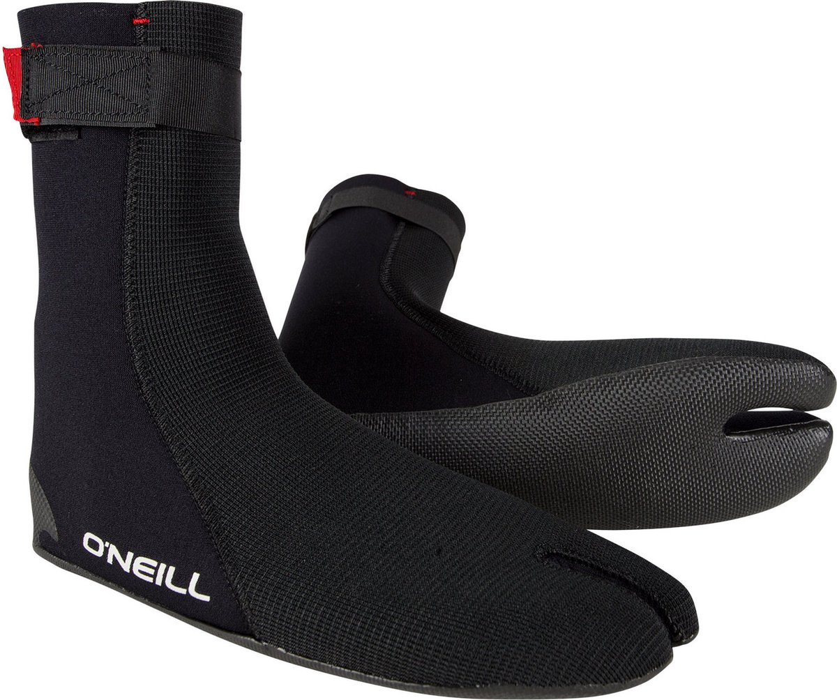 2026 O'neill Heat Ninja 3mm Split Toe Boots - Black