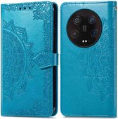 iMoshion Hoesje Geschikt voor Xiaomi 13 Ultra Hoesje Met Pasjeshouder - iMoshion Mandala Bookcase - Turquoise