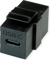 VALUE USB Type C Keystone module, zwart