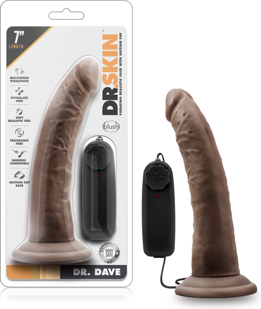 Goedkoopste Dr. Skin - Dr. Jay Vibrator With Suction Cup 8.75'' - Vanilla