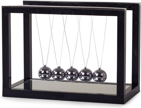 SOROH | Newton Pendulum Balance Balls - Pendule - 5 Balles Ballance - Science - Physique - Base noire