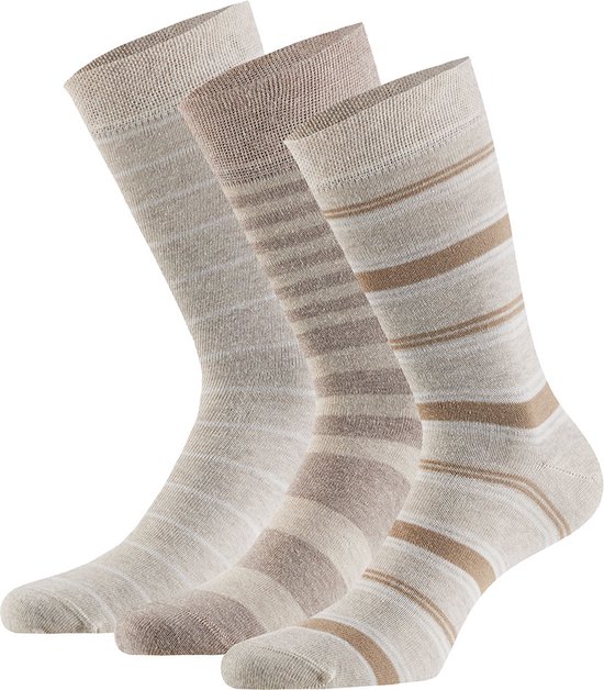 Apollo - Heren sokken van biologisch katoen - 6-Paar - Beige - Maat 39/42 - Bio-Katoen - Duurzaam - Sokken maat 39 42