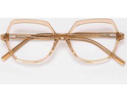 GLAS Andrea leesbril sterkte +2.00 Caramel - Acetaat - Core-wire - hoekig montuur