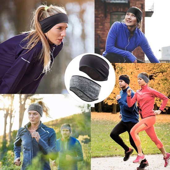 Lot De 4 Bandeaux Cache-oreilles Polaire - Chauds, Coupe-vent - Pour Sport D'hiver, Vélo, Running - Hommes Femmes