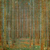 IXXI Fir Forest I - Wanddecoratie - Winter - 100 x 100 cm