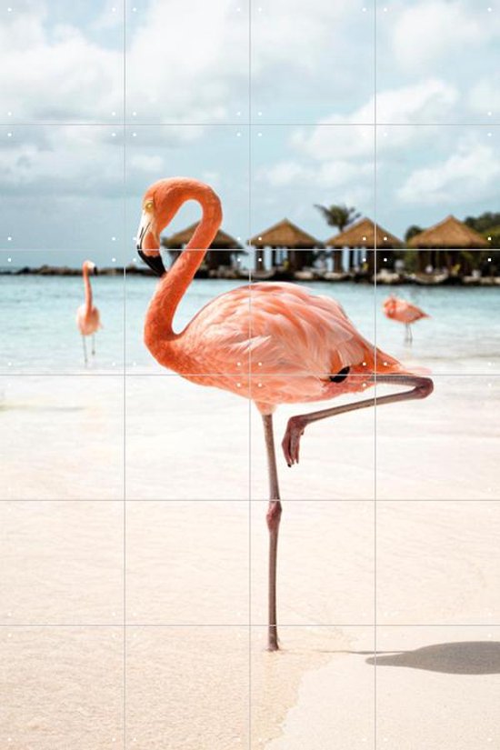 IXXI Flamingo Beach - Wanddecoratie - Fotografie