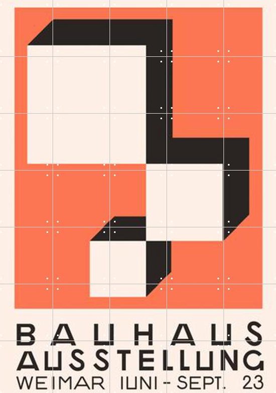 IXXI Bauhaus Ausstellung 23 - Wanddecoratie - Vintage - 100 x 140 cm