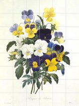 IXXI Viola Tricolor - Wanddecoratie - Bloemen en Planten - 120 x 160 cm