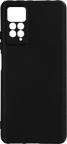 Hoesje geschikt voor Xiaomi Redmi Note 11 Pro 5G Siliconen Soft-touch Zwart