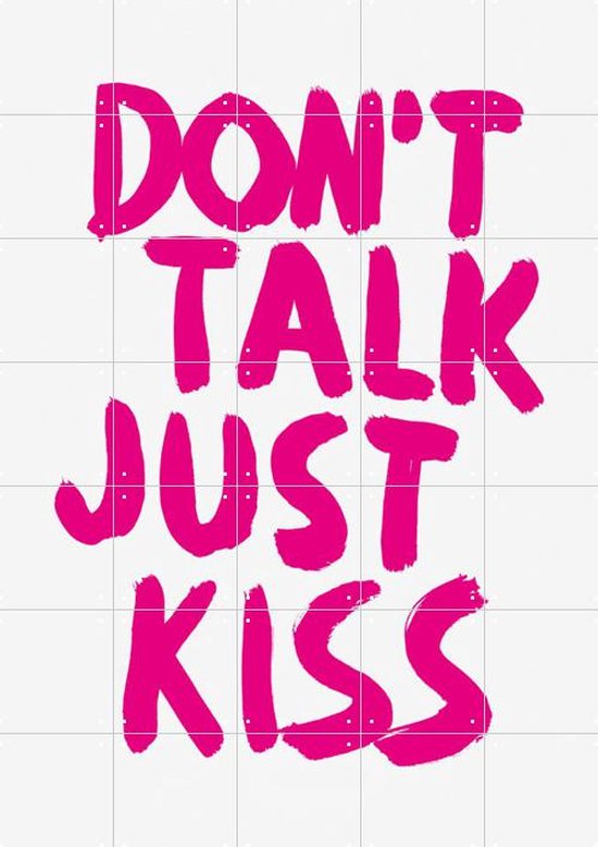 IXXI Don't talk just kiss - Décoration murale - Textes - 100 x 140 cm