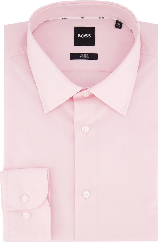 Hugo Boss overhemd mouwlengte 7 roze