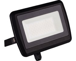 LED Breedstaler - Terreinverlichting - Floodlight - 50W - 4000K - Zwart - IP65
